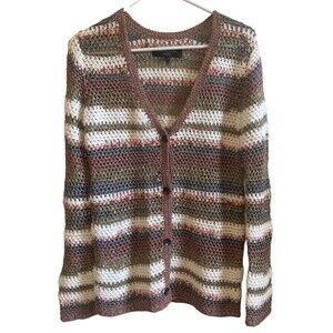Rag & Bone Multicolored Boyfriend Cardigan Sweater Size XS Womens Knit Crochet